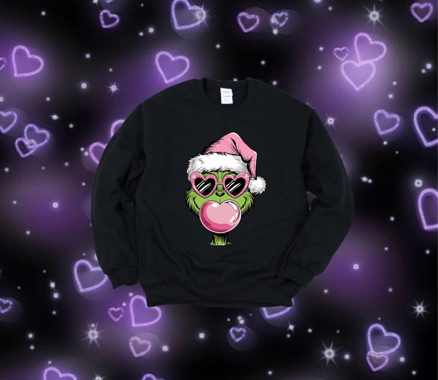 Bubblegum Grinch Crewneck