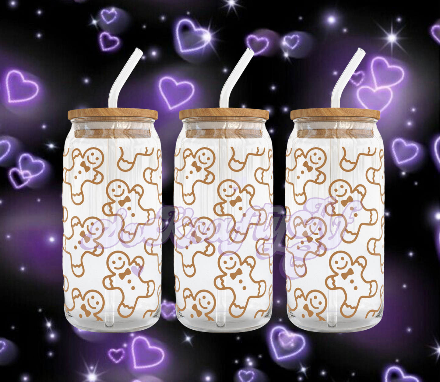 Gingerbread Glass Cup