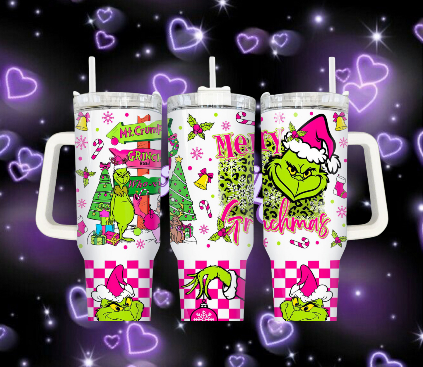 Leopard Merry Grinchmas Tumbler