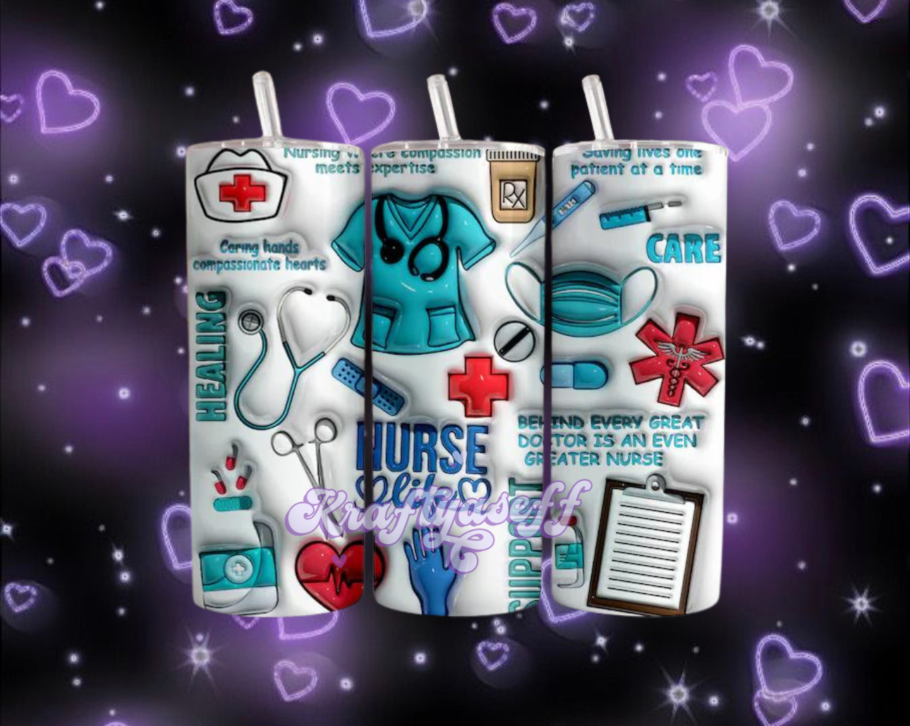 3D Nurse Life Tumbler
