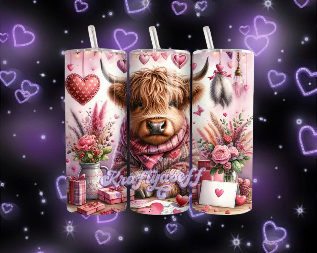 Pink Cute Cow Tumbler