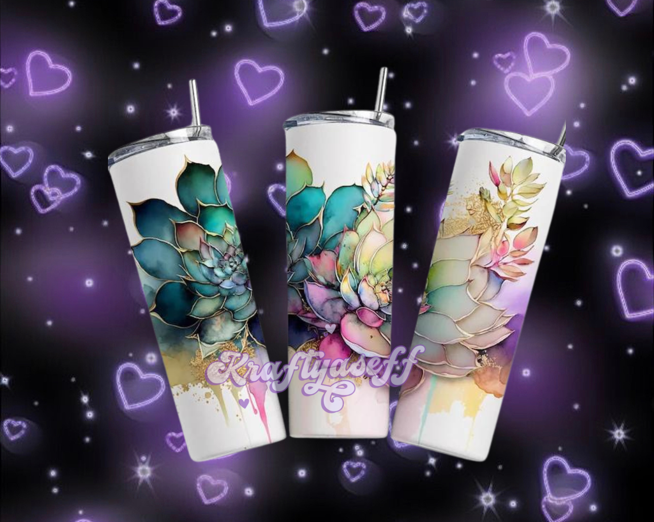 Floral Water Color Tumbler