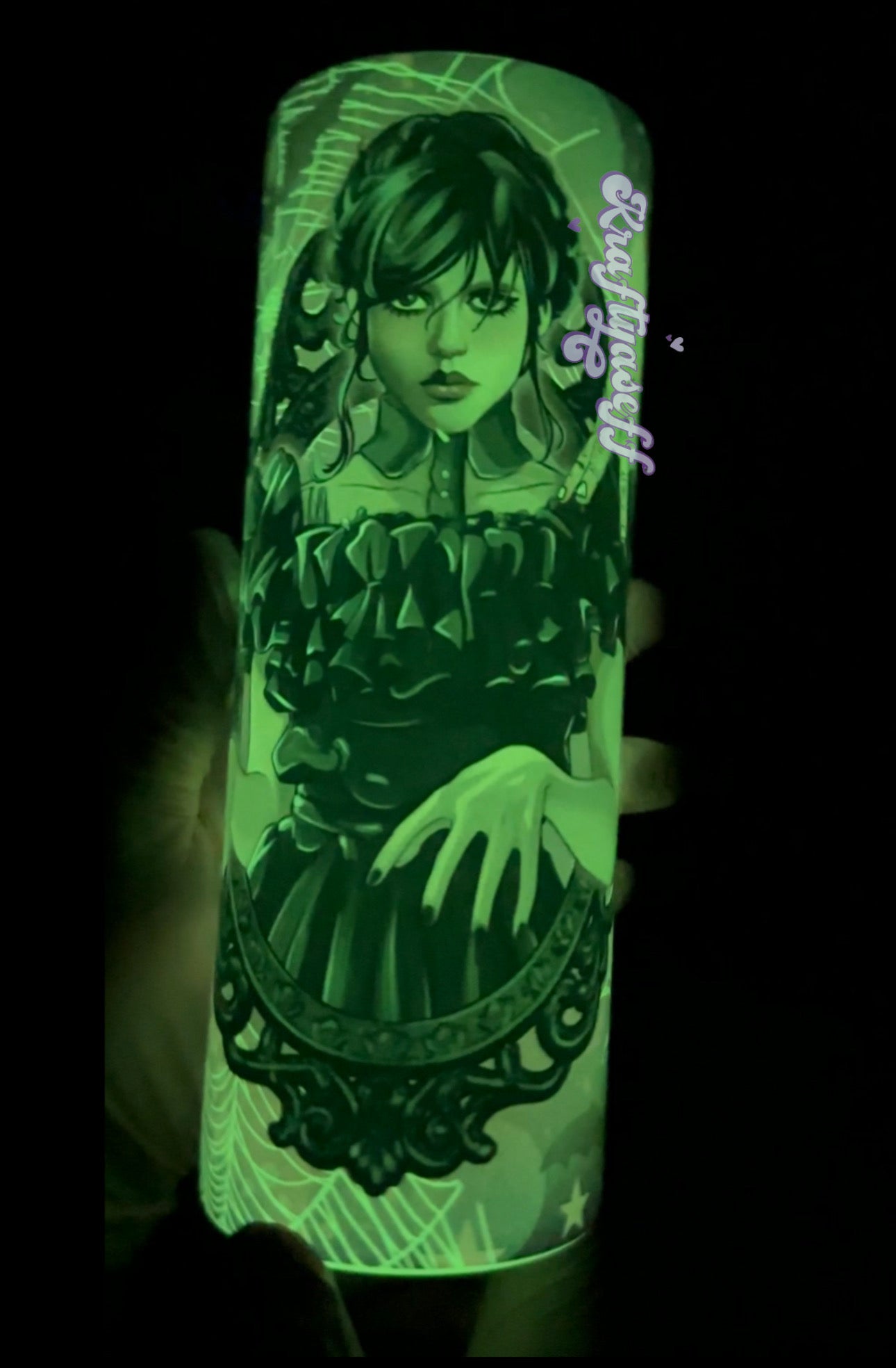 Glow in the Dark Wednesday Tumbler
