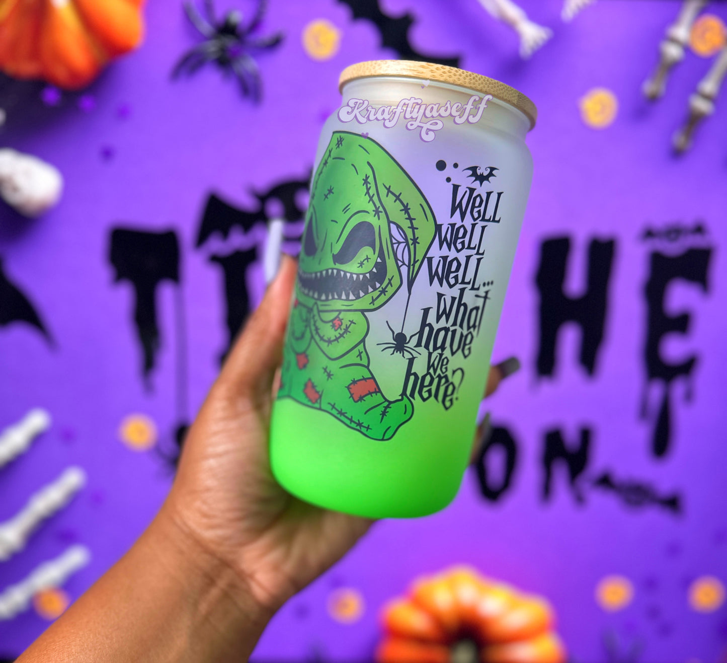 Evil Baby Oogie Glass Cup