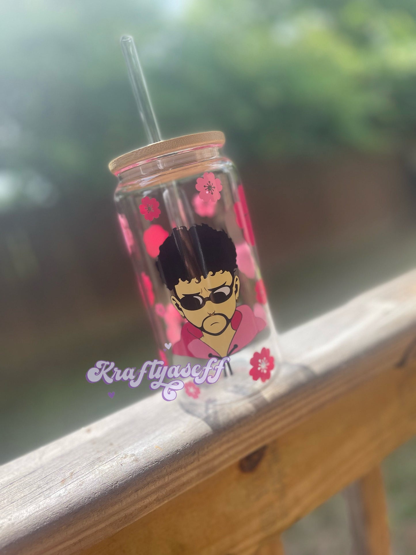 Bad Bunny | Can Shaped Glass